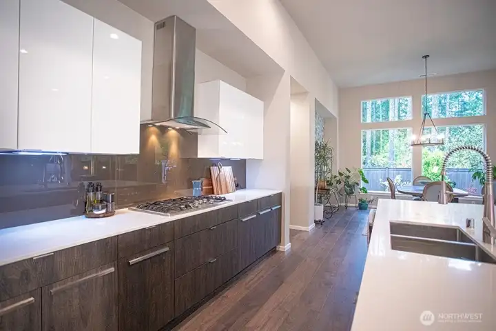 Easy to clean finishes in the kitchan