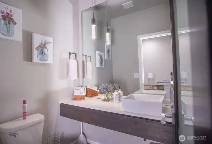 Half bath off of the main hallway