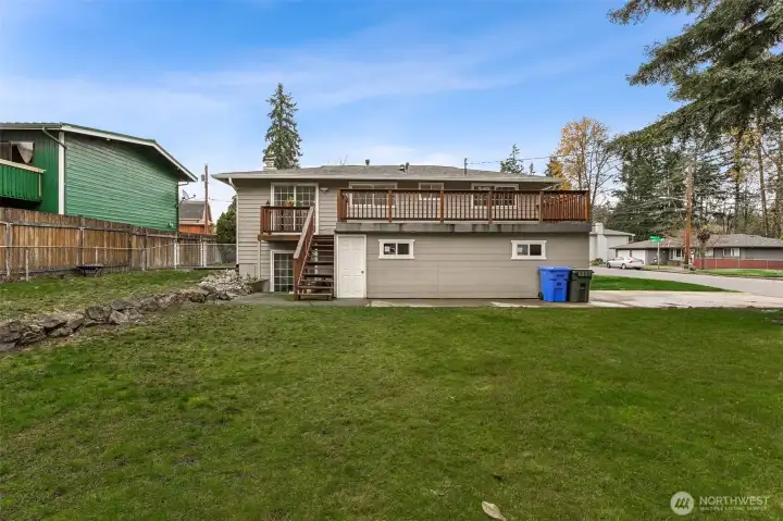 Oversized corner lot providing so many opportunities.