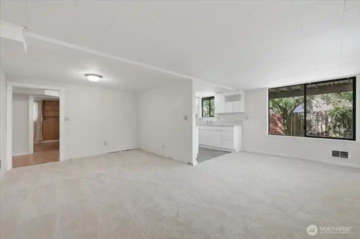 Living Room and Dining Area