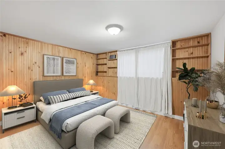 Lower Level - Virtually Staged Bedroom