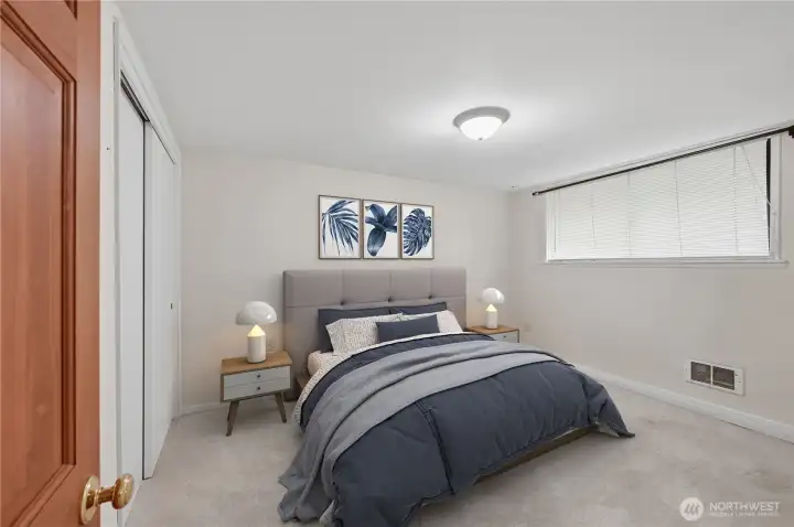 Virtually Staged Bedroom