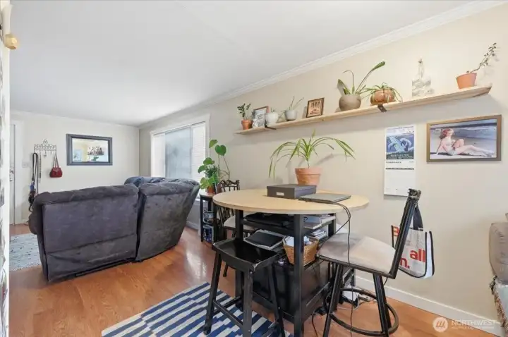 Unit A - Dining Room and Living Room