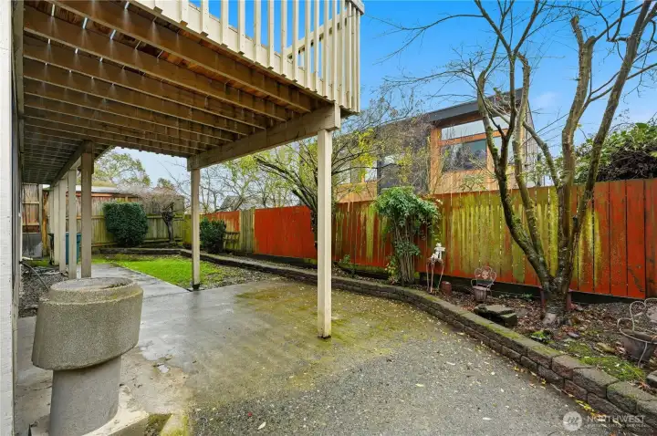 Lower Level Yard - Partially Fenced