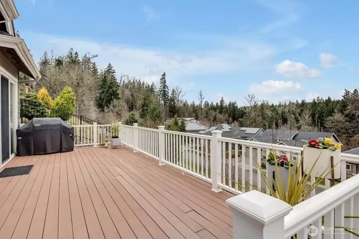 Large Composite Deck w/BBQ (Natural Gas hookup)
