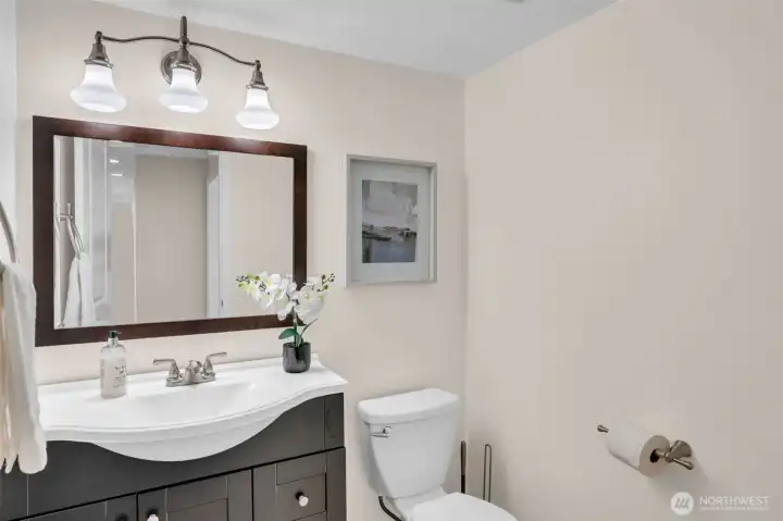 Powder room on the Main Level