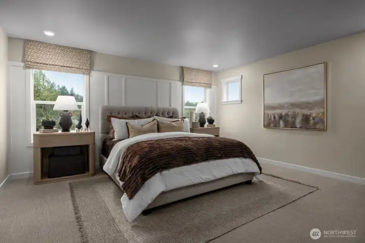 Photo for visual purposes, not actual home or color selection. You select in design studio