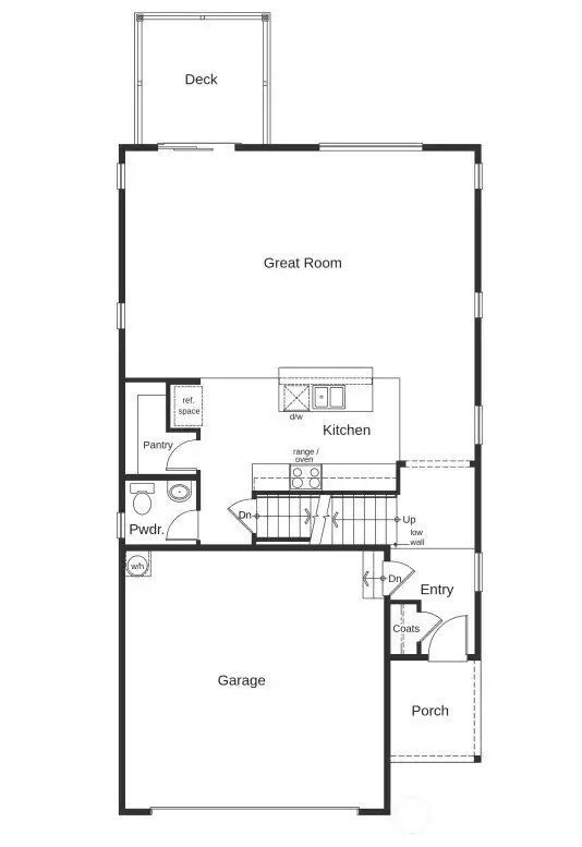 Photo for visual layout purposes, not actual home.