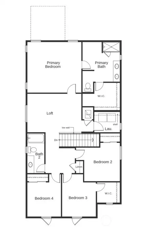 Photo for visual layout purposes, not actual home.