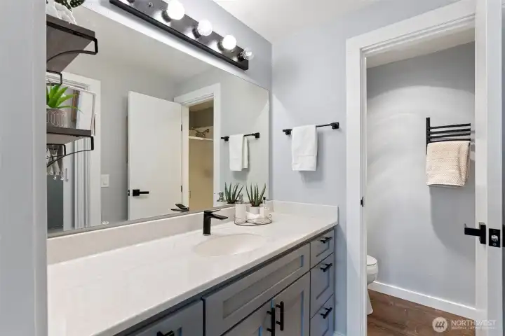 Primary bathroom with shower