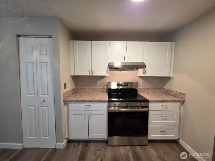 Beautiful, all new cabinets and stainless appliances