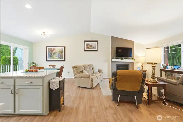 Easy flow for everyday living and casual entertaining.