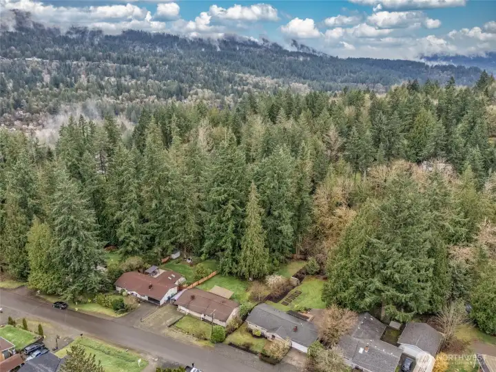 Scenic territorial view with expansive greenery and surrounding landscape.