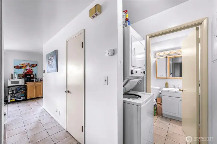 In unit washer dryers