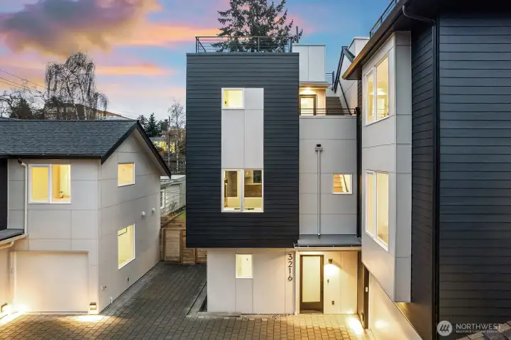 Stunning new construction. Dedicated parking to the left of the unit.