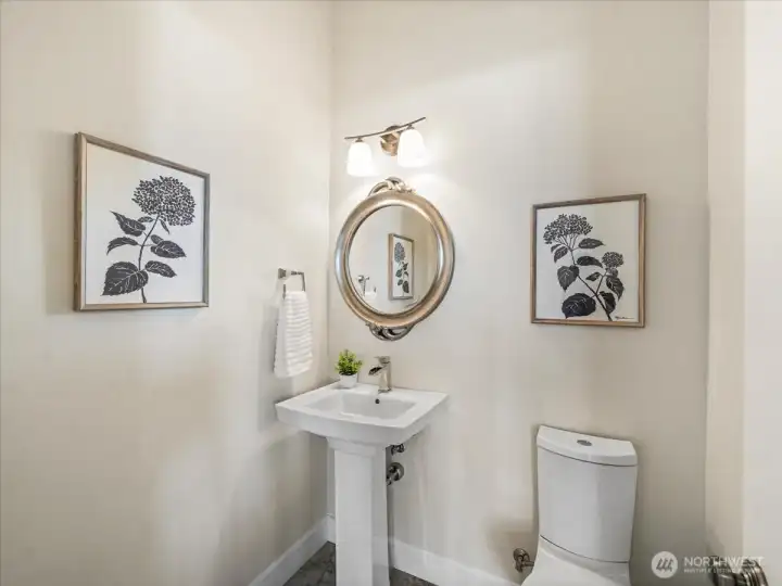 Main floor half bath