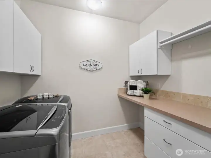 Laundry on 2nd floor with all the bedrooms