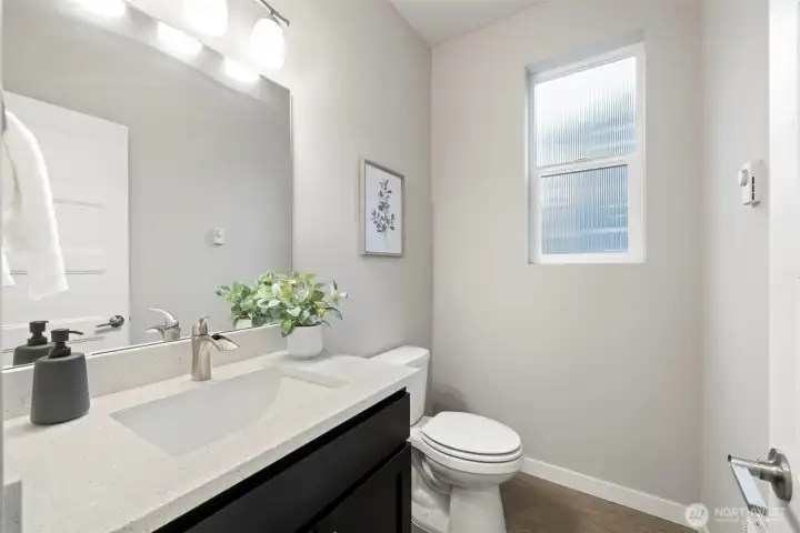 Main floor powder room