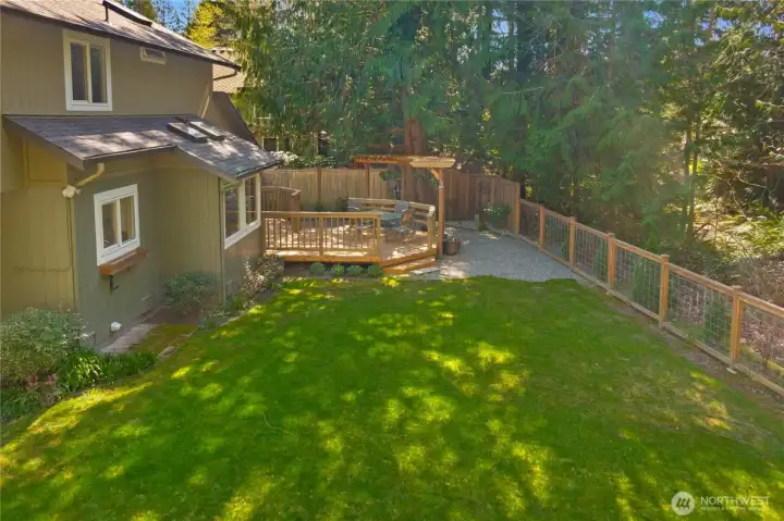 Extremely private back yard