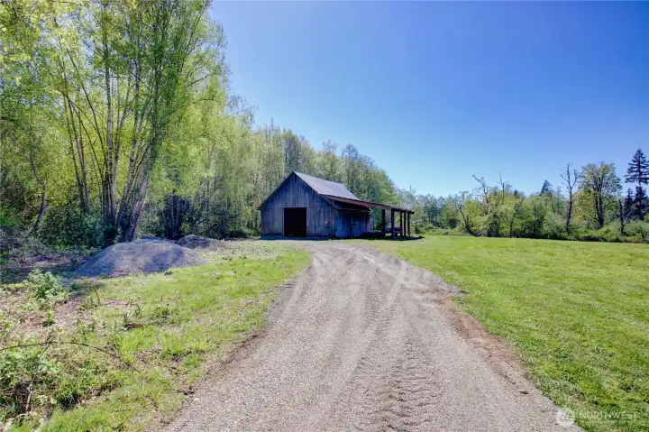 Access to the barn, great storage and lean to area.