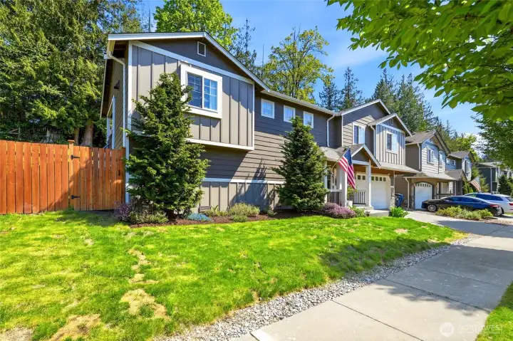 Driveway parking and street parking along with a two car garage.
