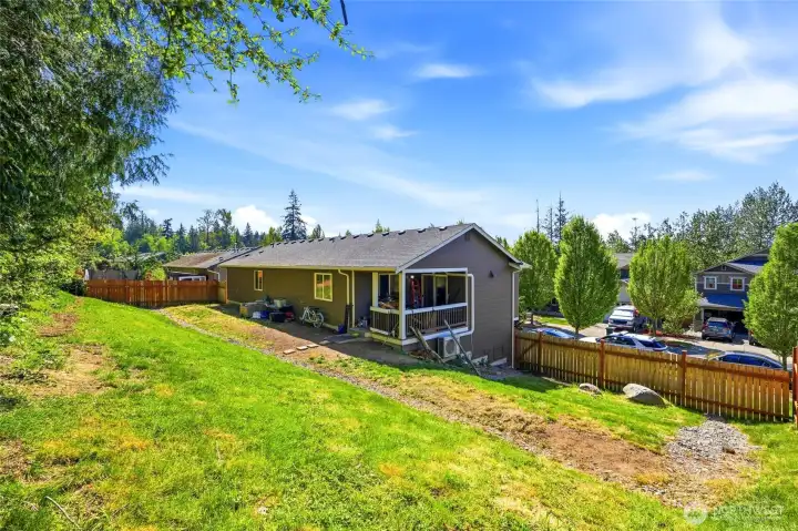 Rear yard views