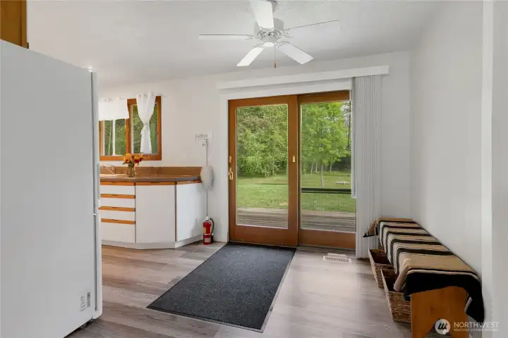 Anderson Slider Door off kitchen/dining area