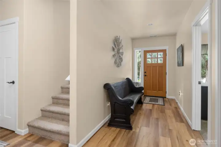 Entry, Bedroom, Stairs