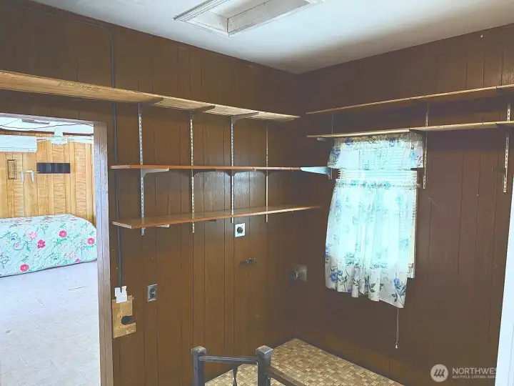 Laundry room, looking into bonus room