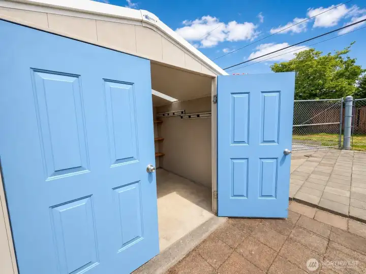 Shed two cement floor