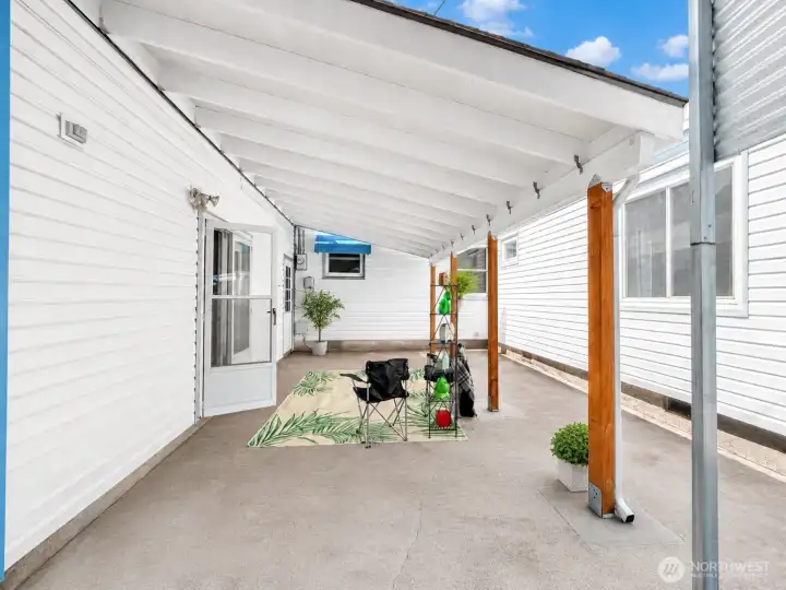 Cover patio from bonus room