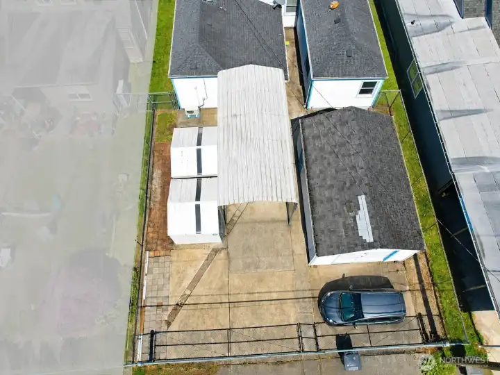 Aerial view suggested property lines shown