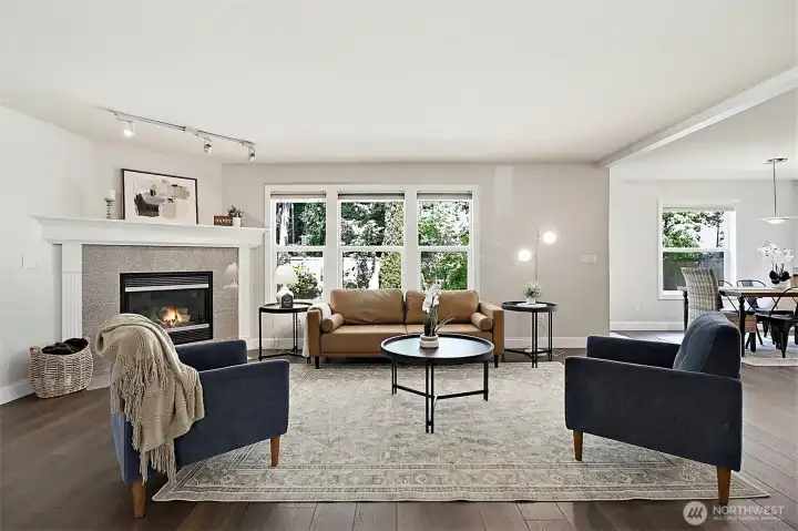 Gas Fireplace and AC make this home cozy year round