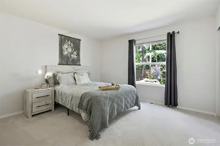 Main Floor bedroom with a 3/4 bathroom close by