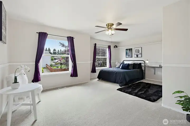 Bedroom #3 oversized with ample natural light
