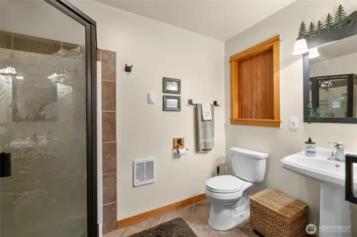Main floor 3/4 bath.