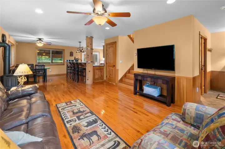 Living/Great Room space. Furnishings stay!
