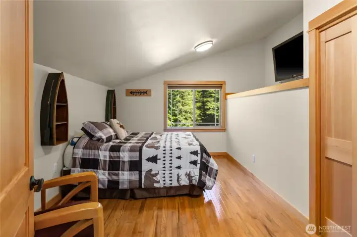 Upper Level 1- nice large bedroom with space for a built-in bunk!
