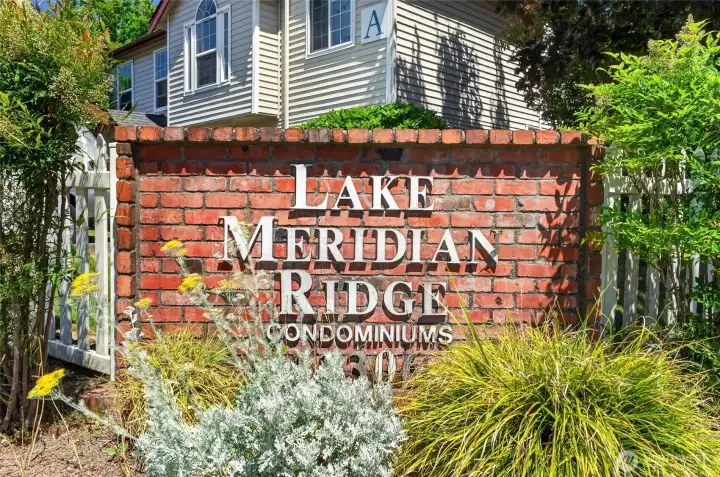 Welcome home to Lake Meridian Ridge Condos