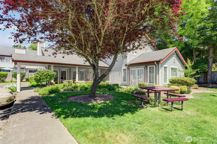 Amenities include a clubhouse and exercise room.