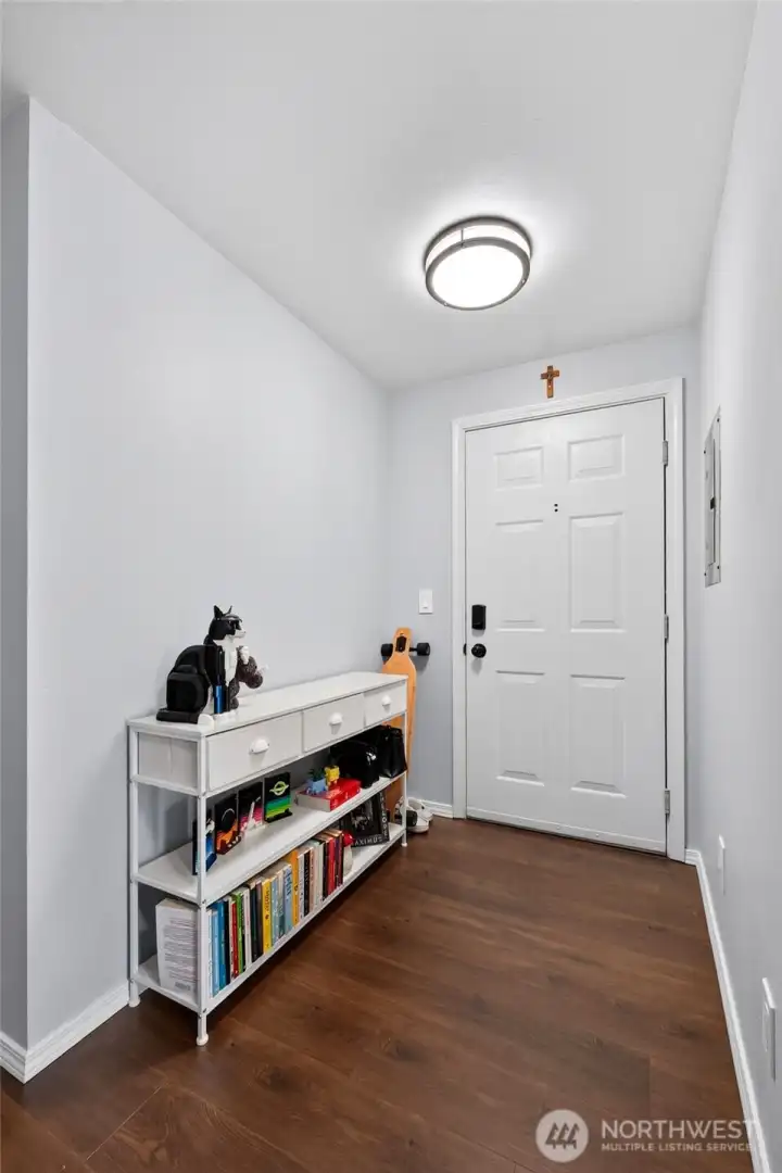a light and bright foyer