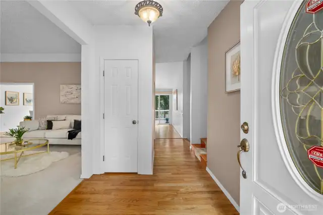 Warm and inviting entryway