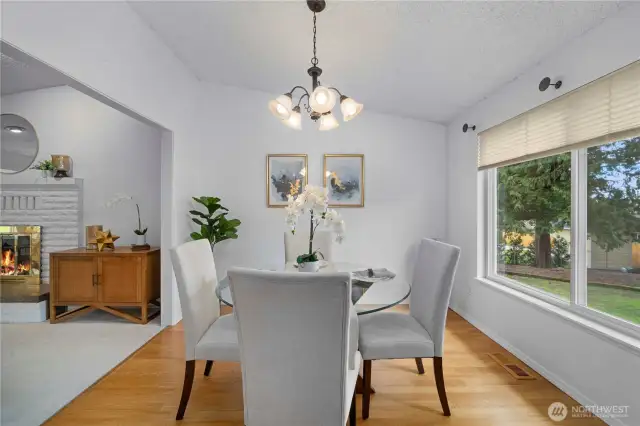 Private dining room with large windows to enjoy the serenity of your property!