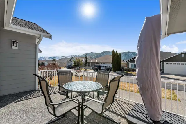 Look at the views from the patio.