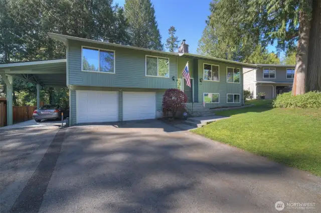 Front of house (RV storage, to the left)