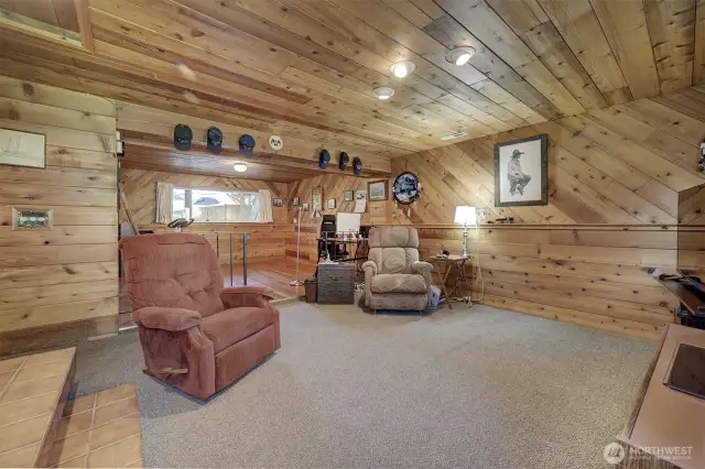 Finished downstairs game/family room