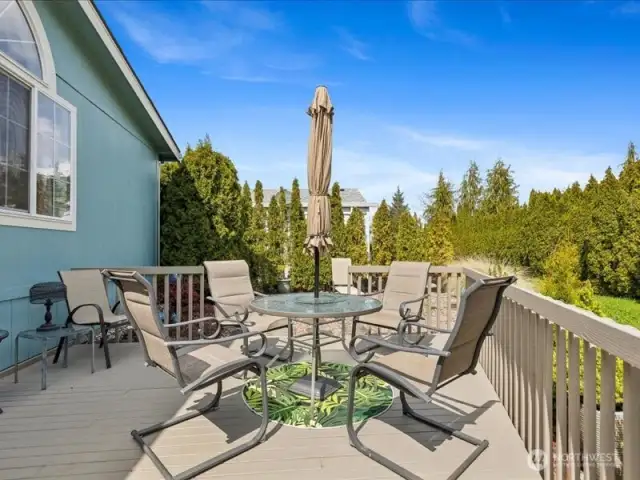 Enjoy life on your private back deck.