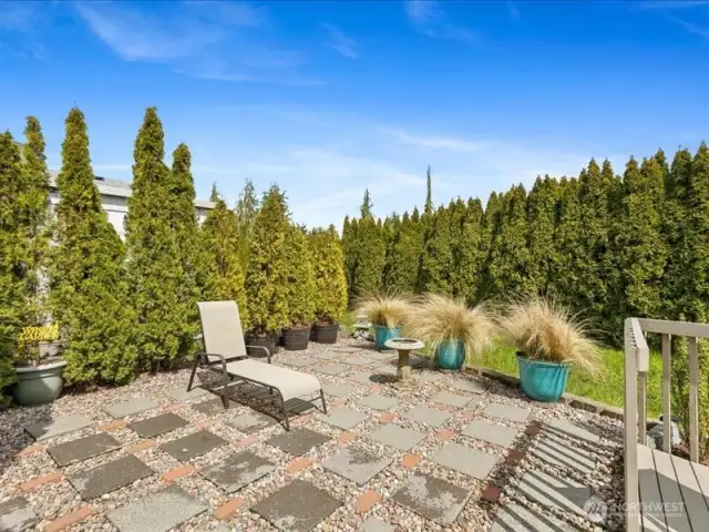 Private and relaxing patio.