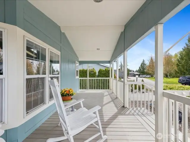 Picture perfect front porch.