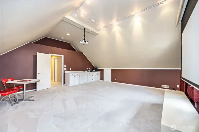 Storage in the recreation room.
